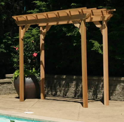 Creekvine Designs Monterrey Western Red Cedar Outdoor Pergola 3x14 Ft