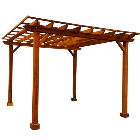 Backyard Discovery 10 Ft x 14 Ft Cedar Wood Outdoor Patio Pergola