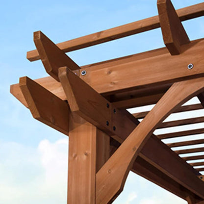 Backyard Discovery 10 Ft x 14 Ft Cedar Wood Outdoor Patio Pergola