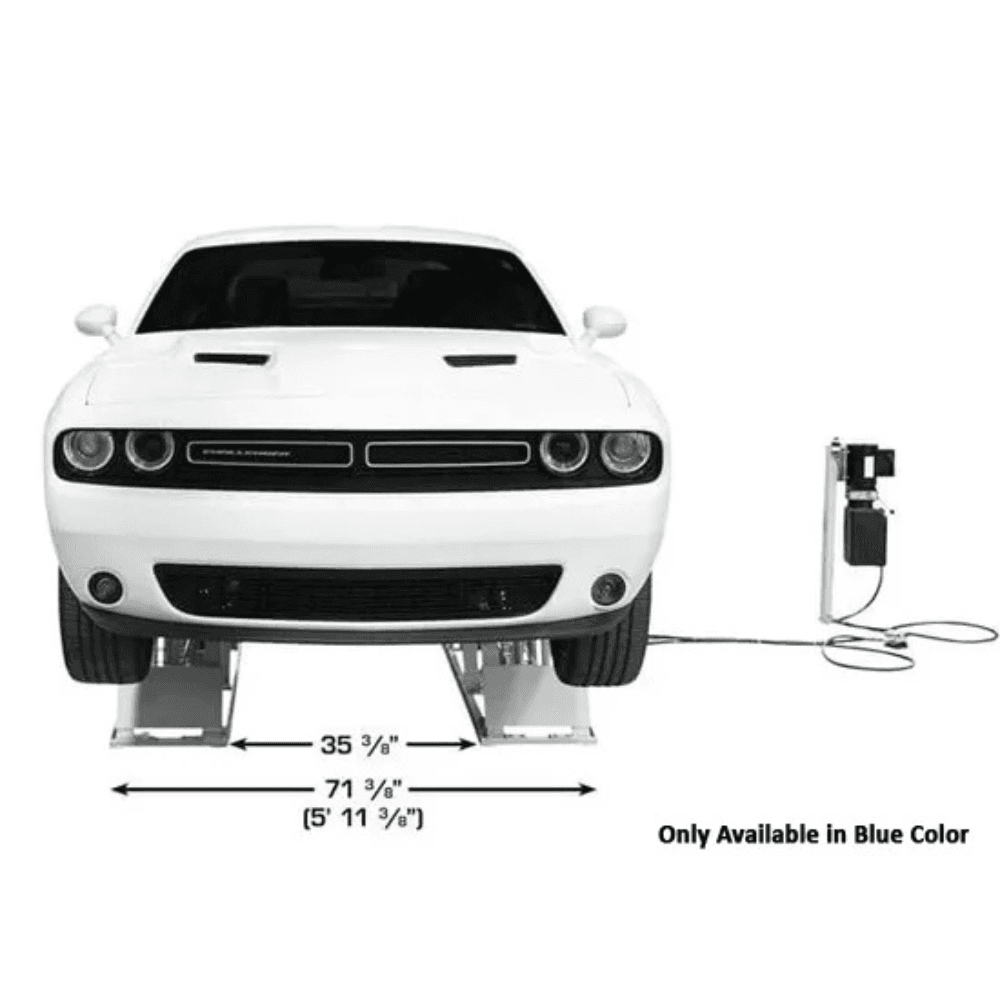 BendPak LR-60 Low-Rise Car Lift 6000 Lb Capacity 110V Compact