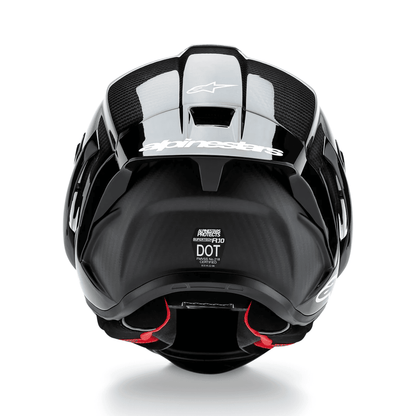 Alpinestars Supertech R10 Element Full Face Helmet Gloss Black Carbon Silver