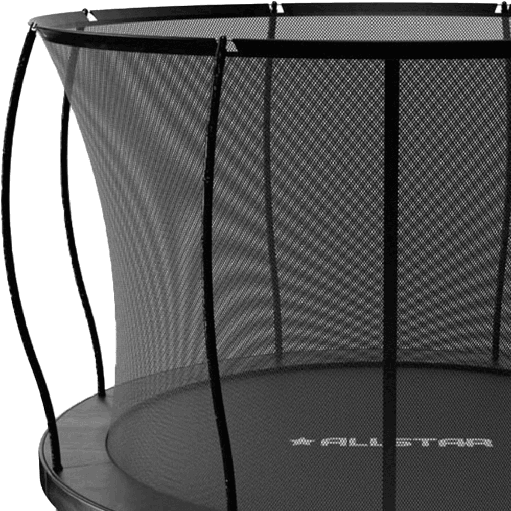 ALLSTAR 10-Foot Backyard Outdoor Trampoline with Safety Net and Ladder