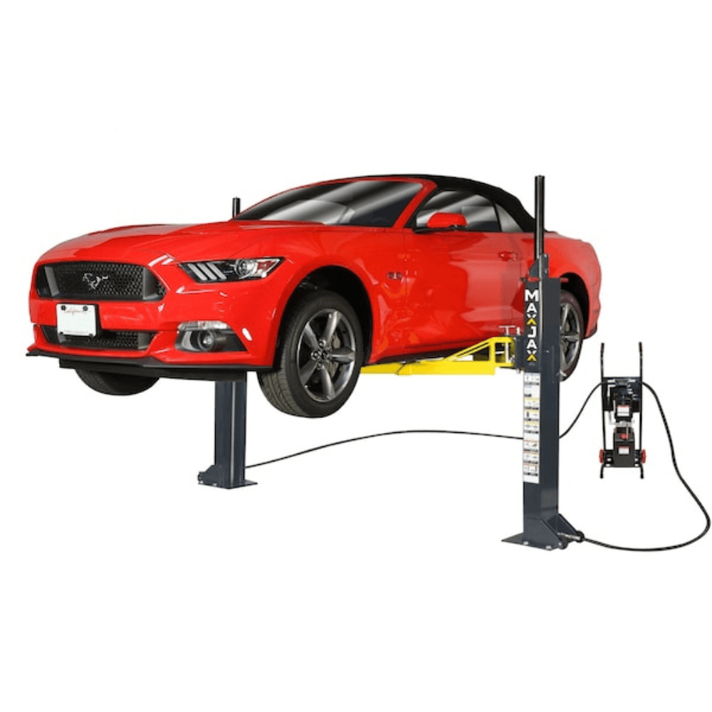 MaxJax M7K 7000 Lb. Capacity Portable 110V Two-Post Garage Car Lift