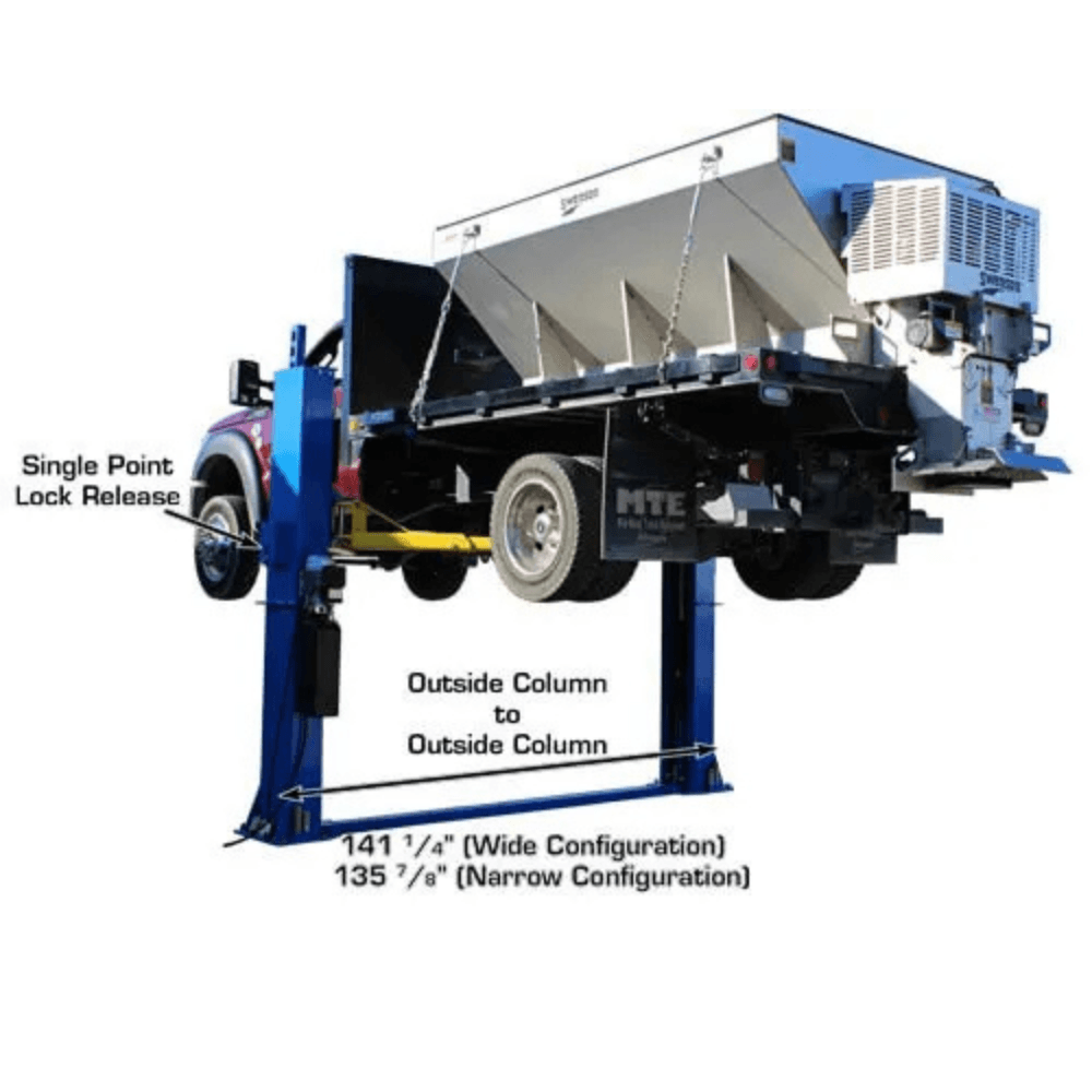 Atlas BP12000X 12,000 Lb. Capacity Heavy-Duty Baseplate 2-Post Car Lift