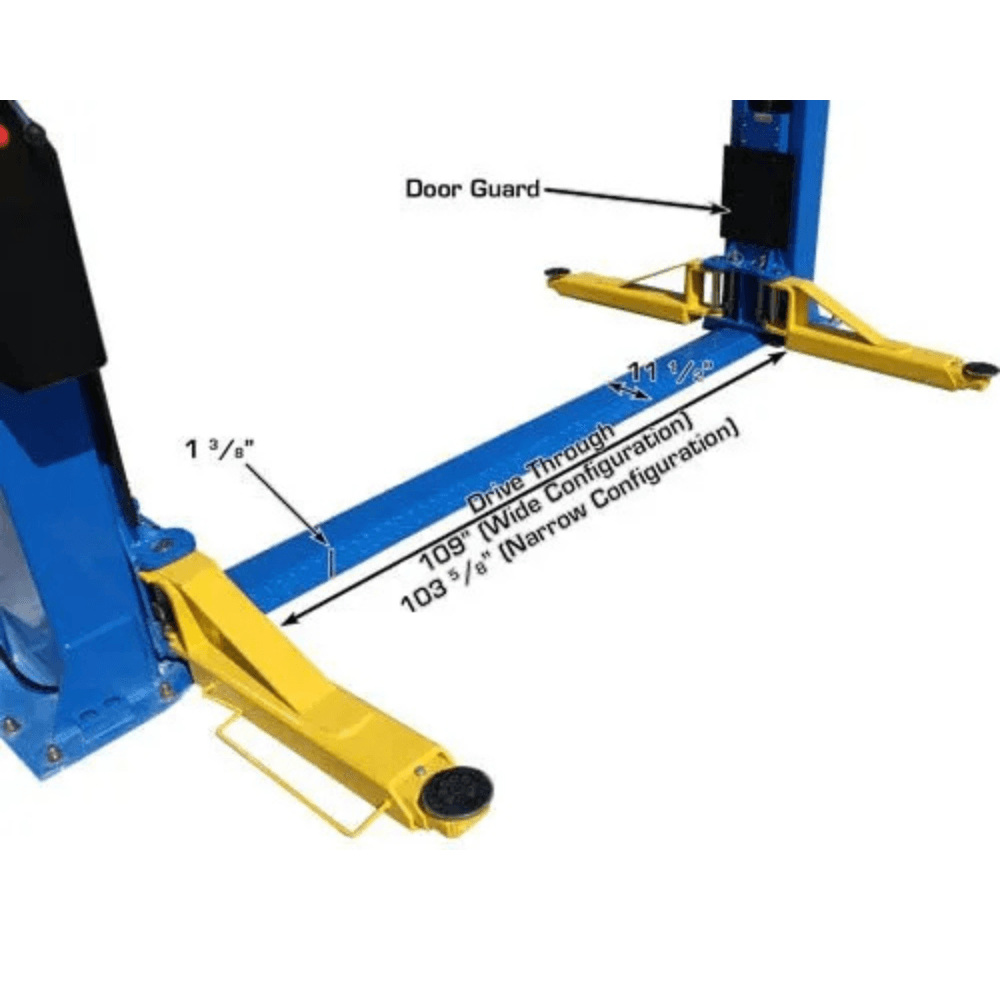 Atlas BP12000X 12,000 Lb. Capacity Heavy-Duty Baseplate 2-Post Car Lift