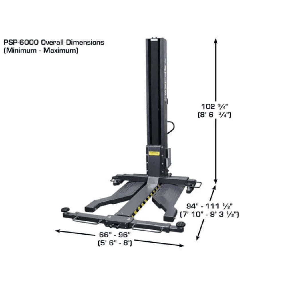BendPak MDS-6LP 6000 Lb. Capacity Mid-Rise Open-Center Scissor Car Lift