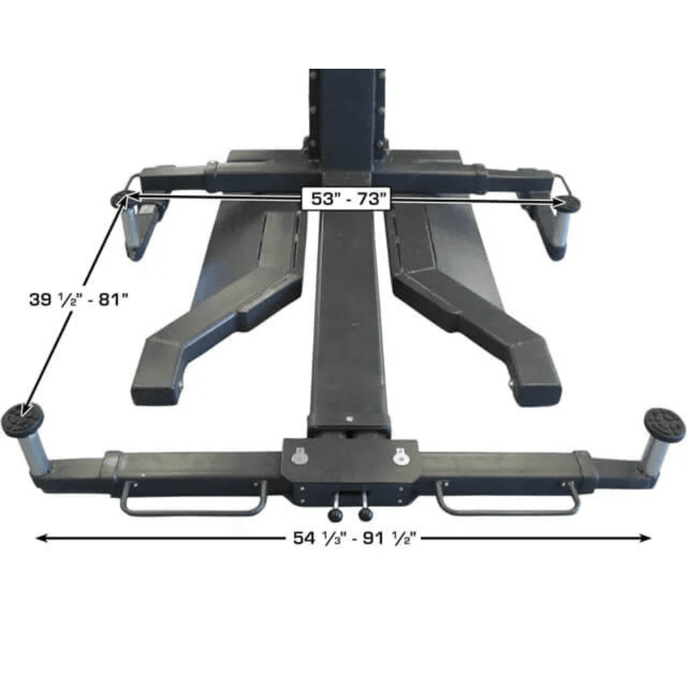 BendPak MDS-6LP 6000 Lb. Capacity Mid-Rise Open-Center Scissor Car Lift