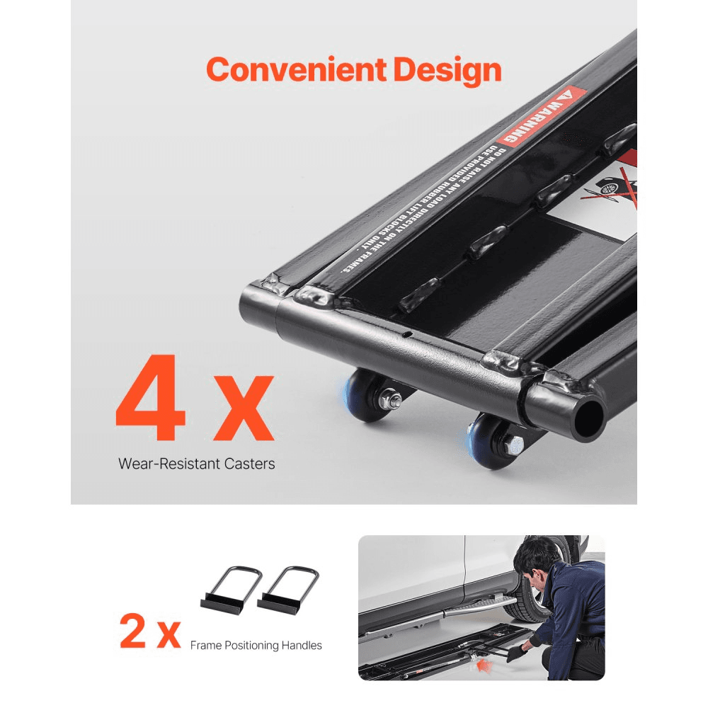 Designasofadfw 7000 Lb. Adjustable Remote-Control Portable Car Lift