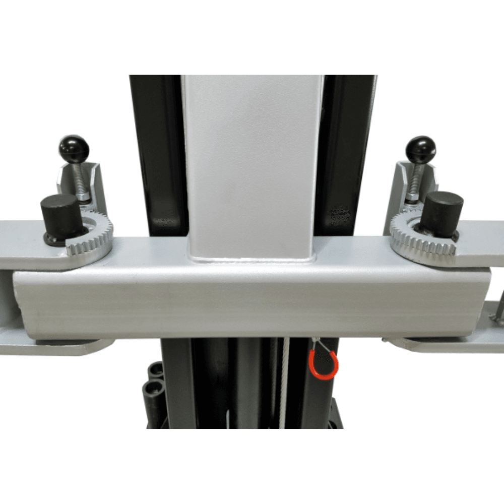 Premium 9000 Lb. Capacity Asymmetric Clear-Floor 2-Post Car Lift in Black