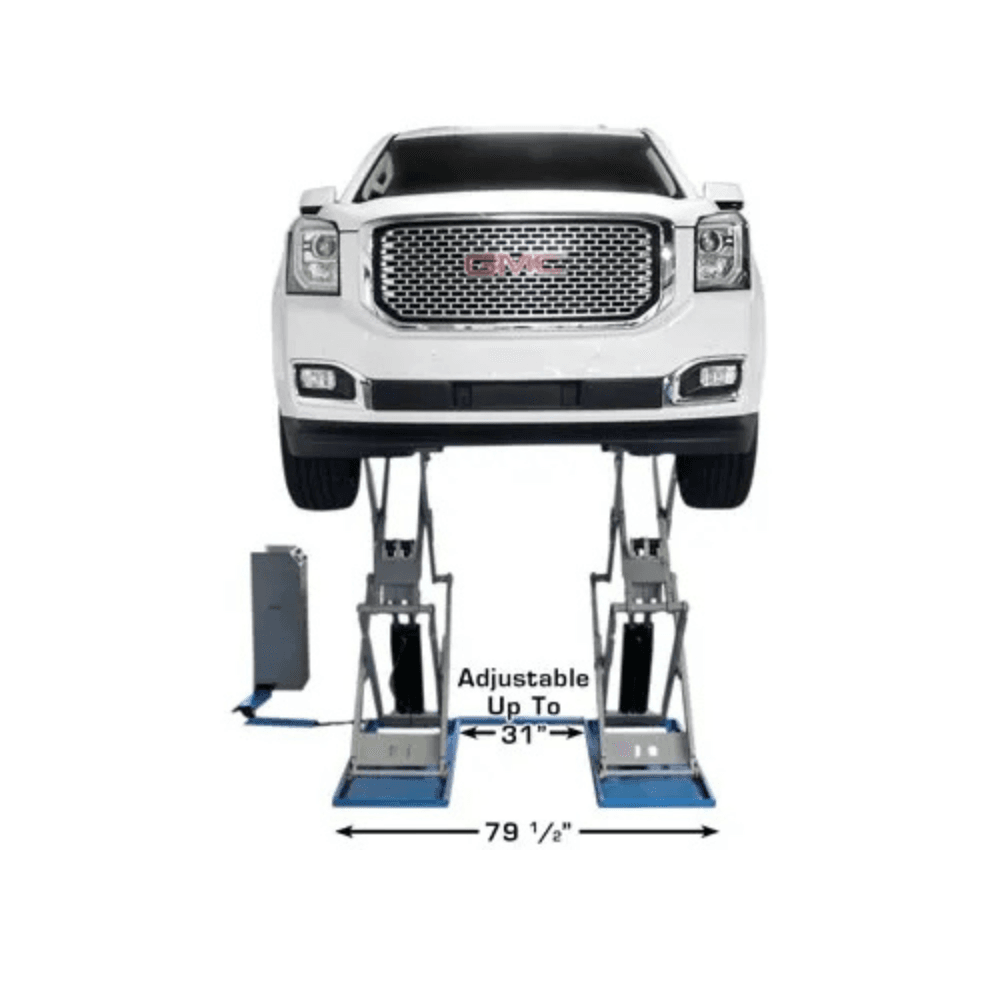Atlas SLP-9K 9000 Lb. Capacity Commercial Full-Rise Scissor Car Lift