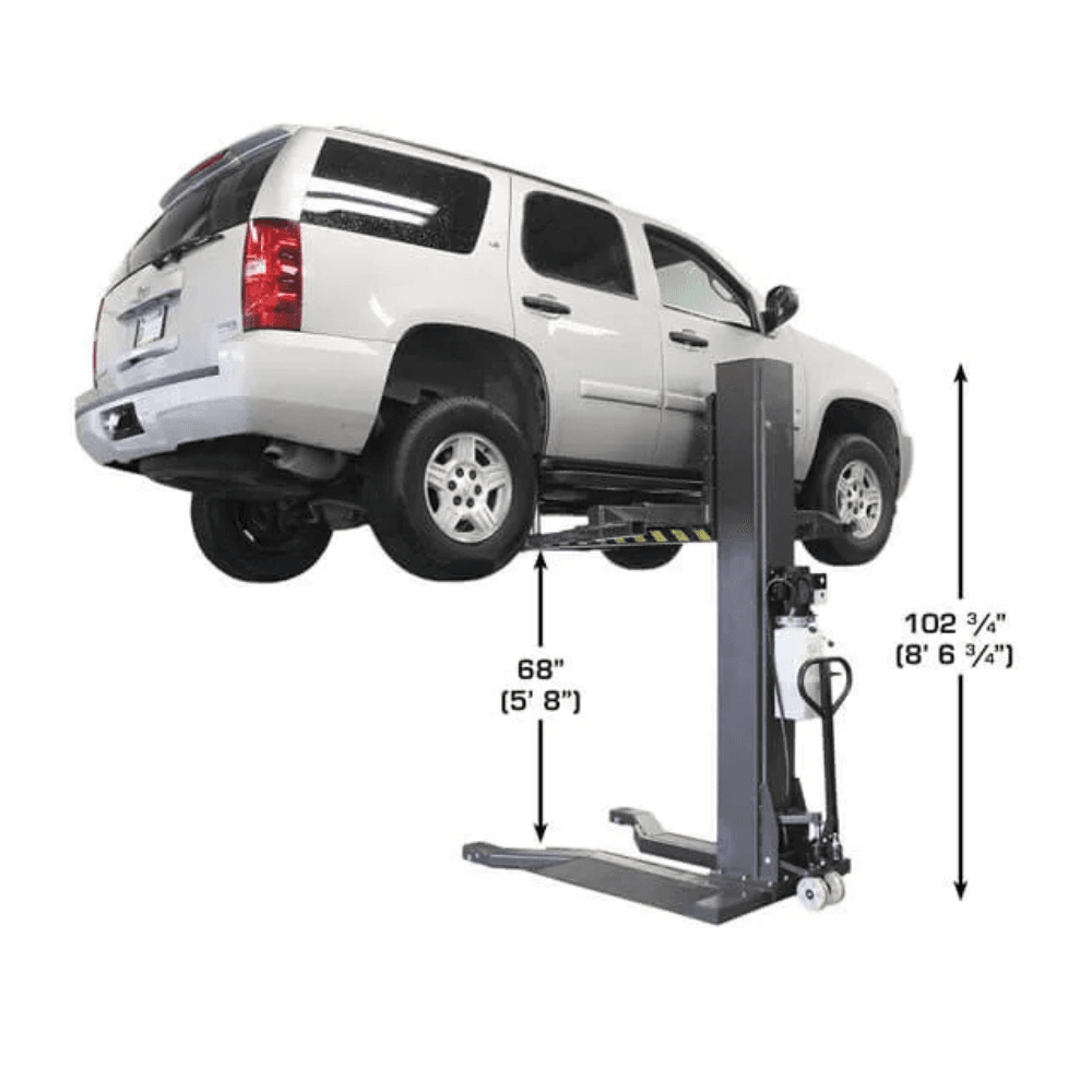 Atlas PSP-6000 6,000 lbs. Portable Single-Post Car Lift System