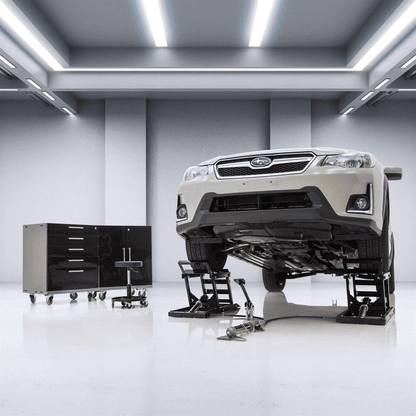 Black Widow 3,000 lbs. Hydraulic Underbody Access Car Lift with Ramp