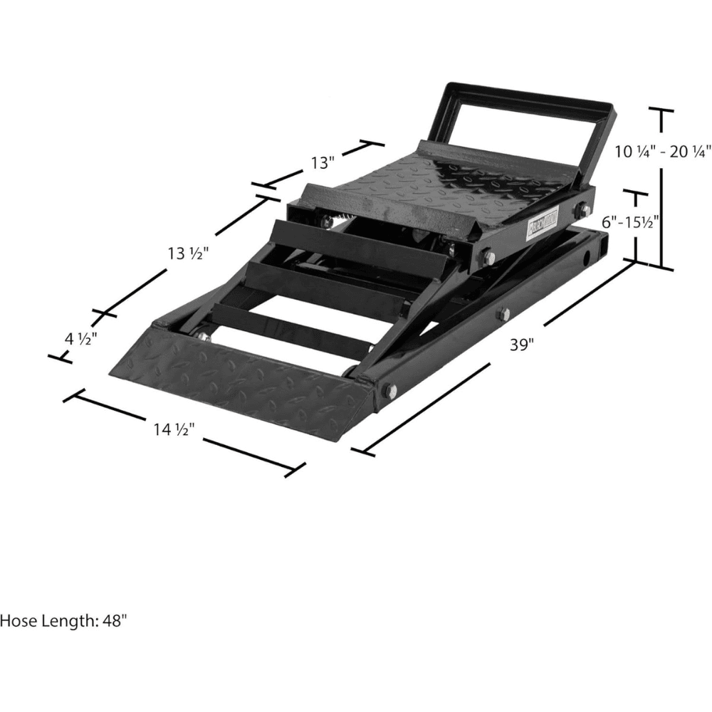 Black Widow 3,000 lbs. Hydraulic Underbody Access Car Lift with Ramp