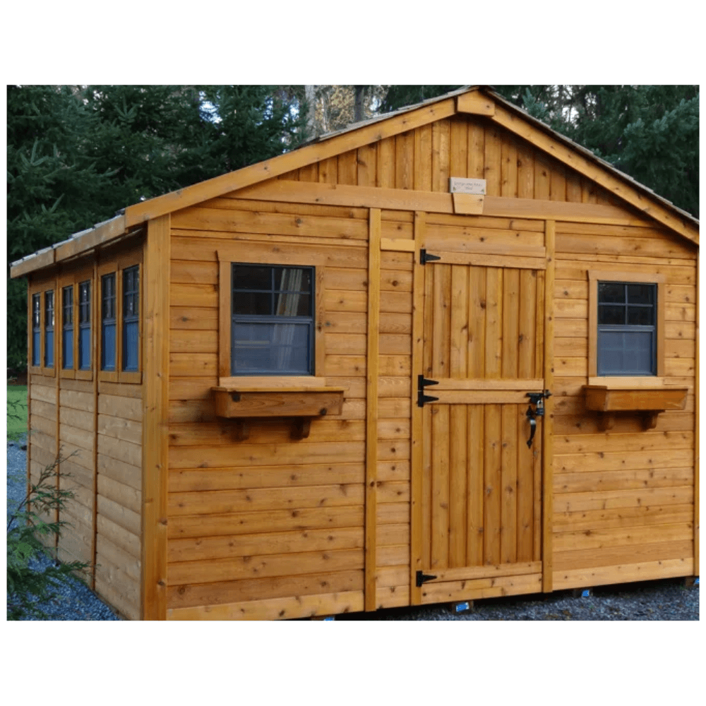 Cedarshed Sunshed 12' x 12' Western Red Cedar Garden Greenhouse Shed