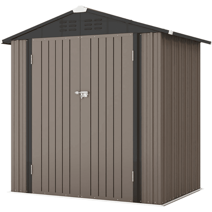 Craftsman 7' x 7' Steel-Reinforced Resin Outdoor Storage Shed with Floor