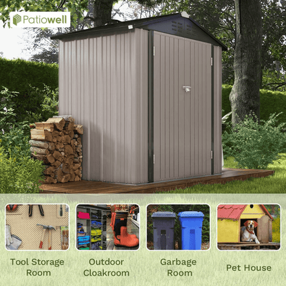 Craftsman 7' x 7' Steel-Reinforced Resin Outdoor Storage Shed with Floor