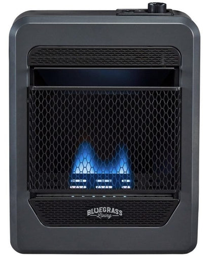 Bluegrass Living 10,000 BTU Natural Gas Ventless Blue Flame Space Heater with Base Feet B10TNB-B