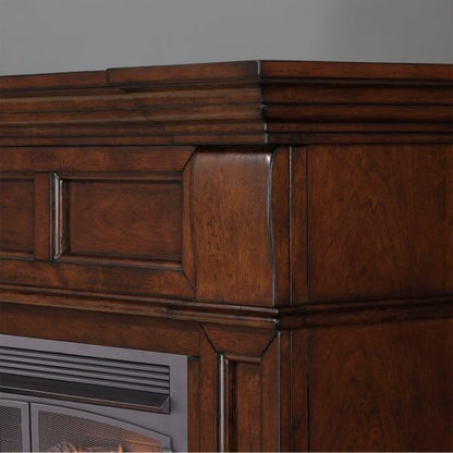 Duluth Forge 32,000 BTU Dual Fuel Ventless Gas Fireplace in Auburn Cherry