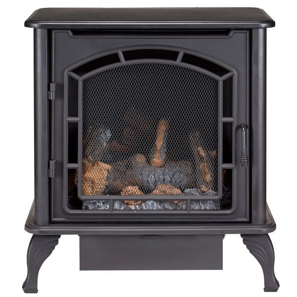 Duluth Forge DF25SMS 23,000 BTU Black Dual Fuel Ventless Gas Stove