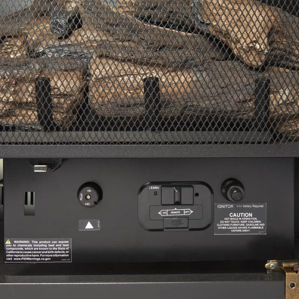 Duluth Forge 32,000 BTU Dual Fuel Ventless Gas Fireplace in Antique White