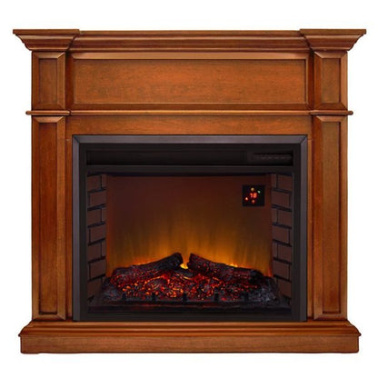 Duluth Forge Apple Spice Full Size Electric Fireplace with Mantel