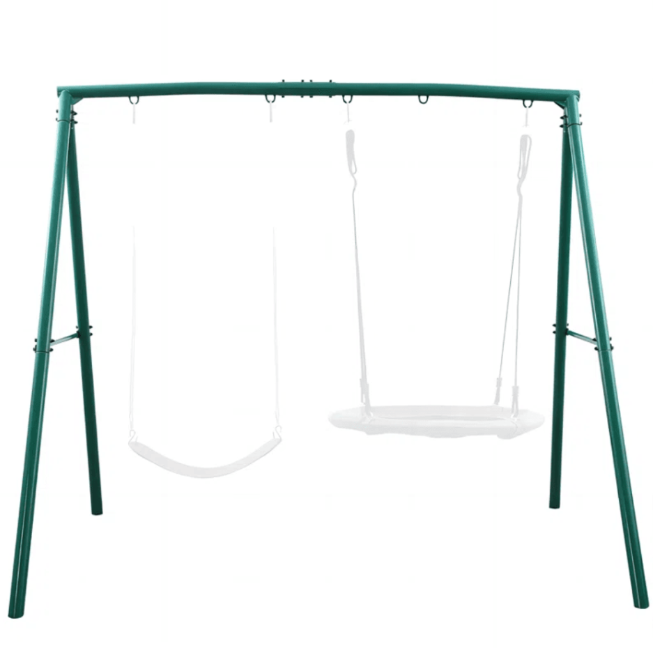 Designasofa 440 lbs Heavy-Duty Metal Swing Frame A-Frame Stand with 5 Hooks
