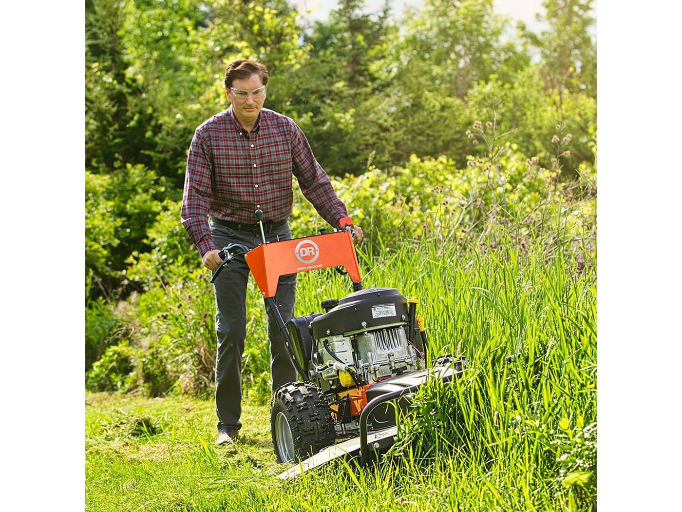 DR Power Equipment PRO MAX34 34-Inch 20 HP Walk-Behind Field and Brush Mower