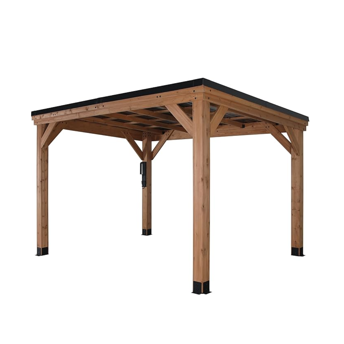 Backyard Discovery Arcadia 12' x 9.5' Cedar Gazebo with PowerPort