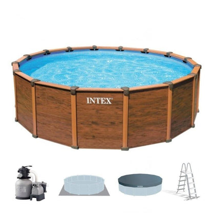 Piscine bois ronde Diamant 360 x 131 cm